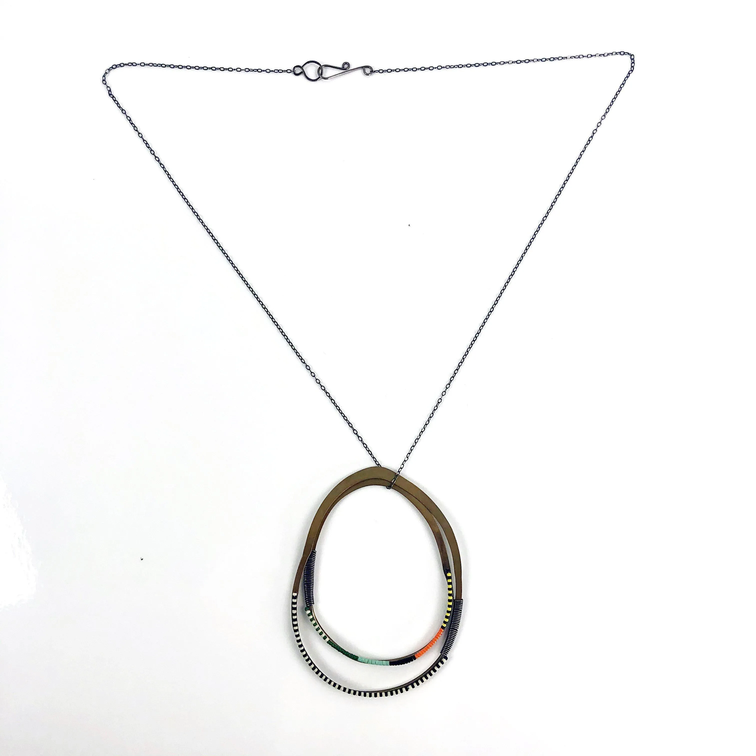 Olivia de Soria Necklace: Double Hoop