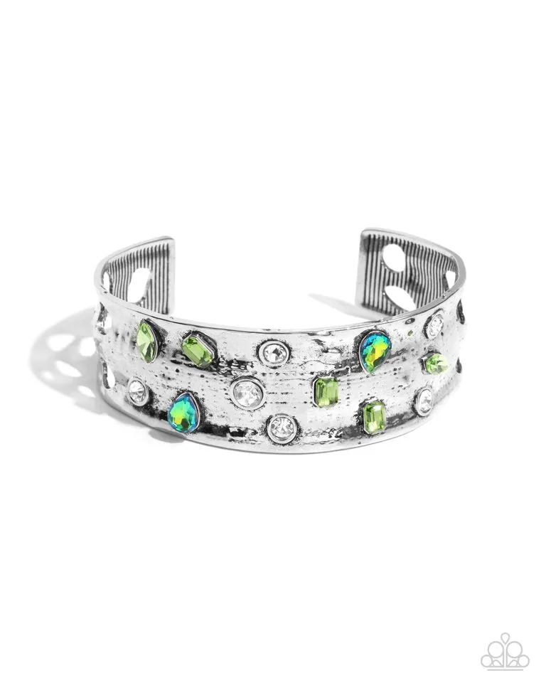 Paparazzi Bracelet ~ Embellished Empire - Green