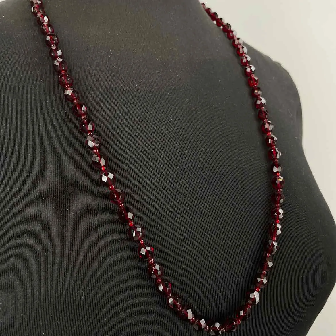 Red Beaded Necklace