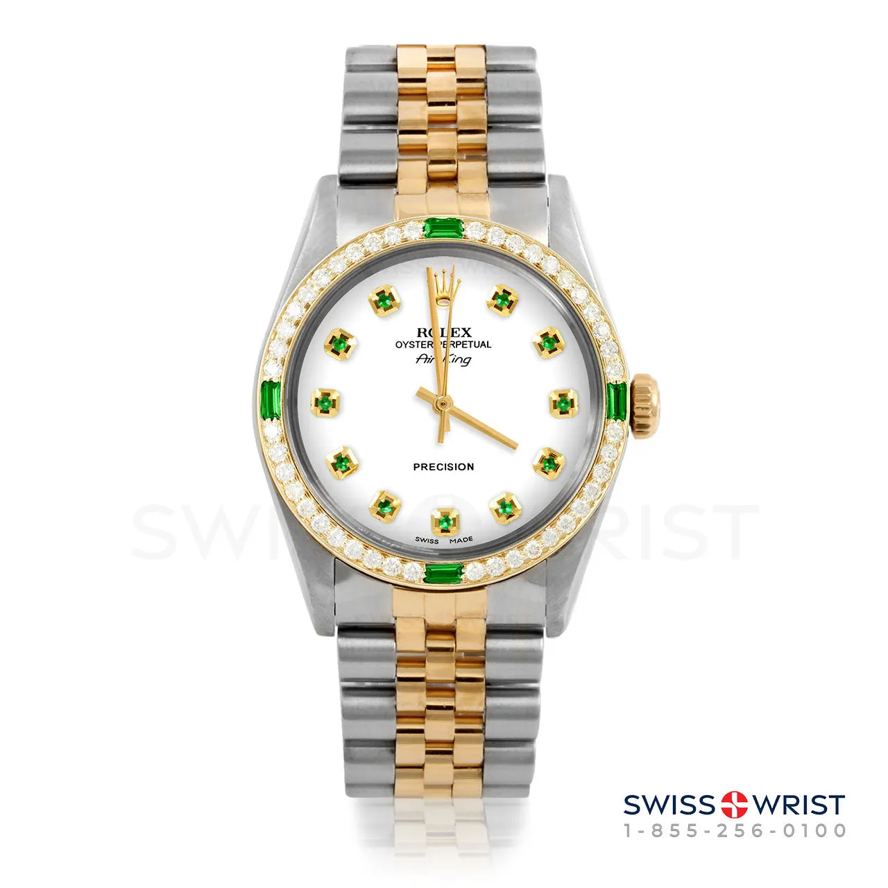 Rolex Air King 34mm | 5500-TT-WHT-EMD-AM-4EMD-JBL