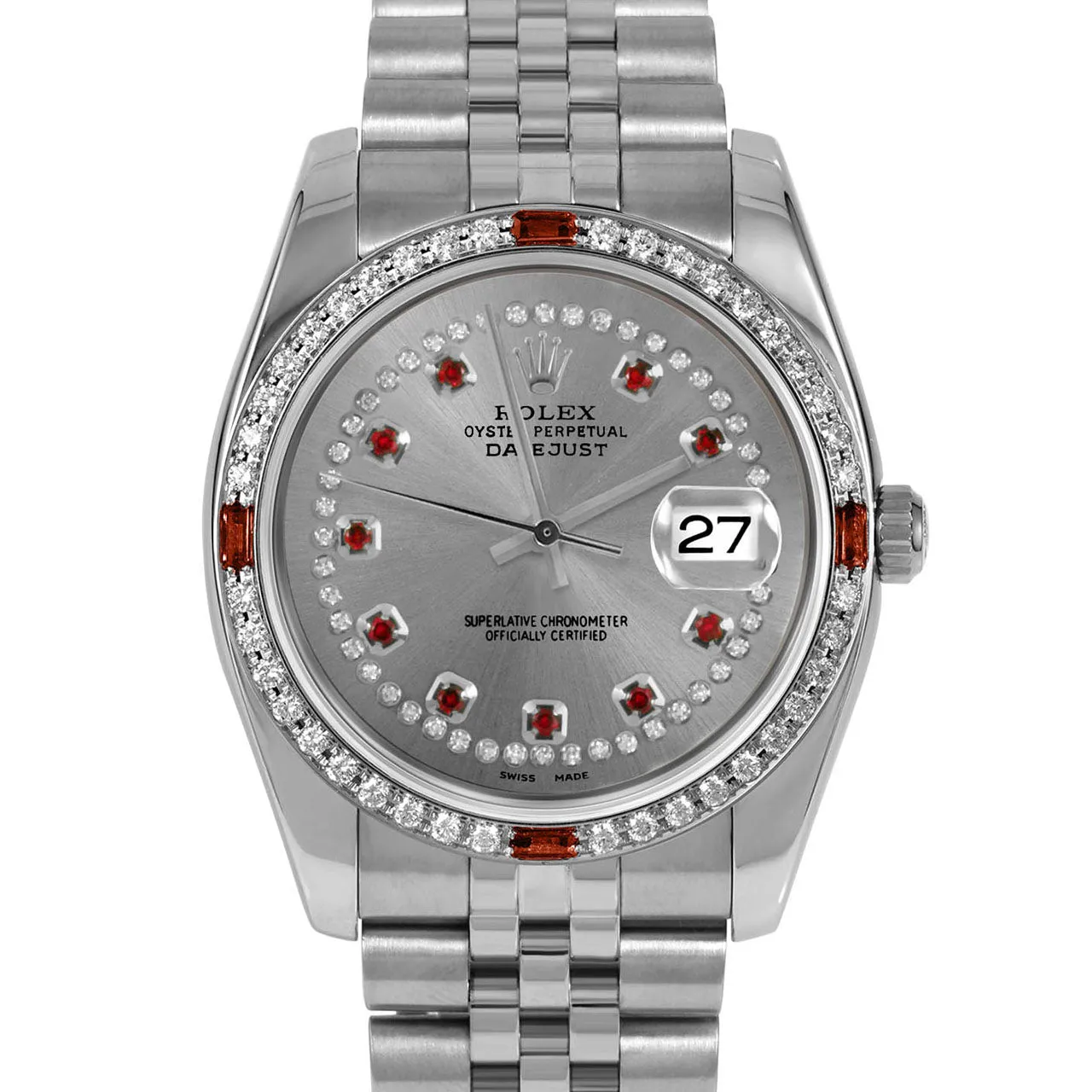 Rolex Datejust 36mm | 116234-SLT-STRR-4RBY-JBL