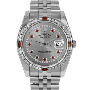 Rolex Datejust 36mm | 116234-SLT-STRR-4RBY-JBL