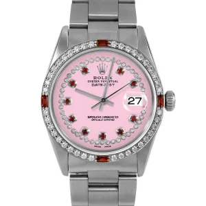 Rolex Datejust 36mm | 16014-PNK-STRR-4RBY-OYS