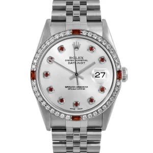 Rolex Datejust 36mm | 16234-SLV-RBY-AM-4RBY-JBL