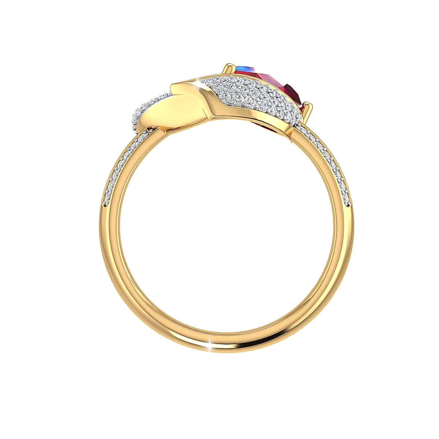 THE RESPLENDENT RUBY LOVE RING