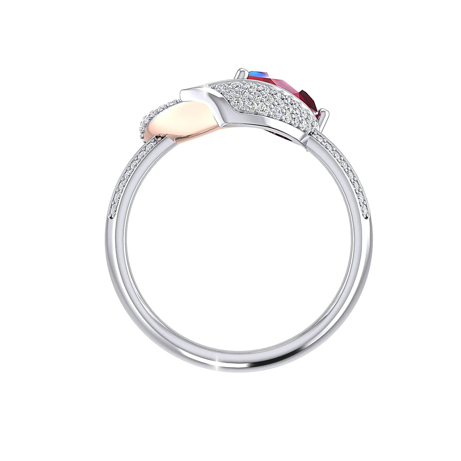 THE RESPLENDENT RUBY LOVE RING