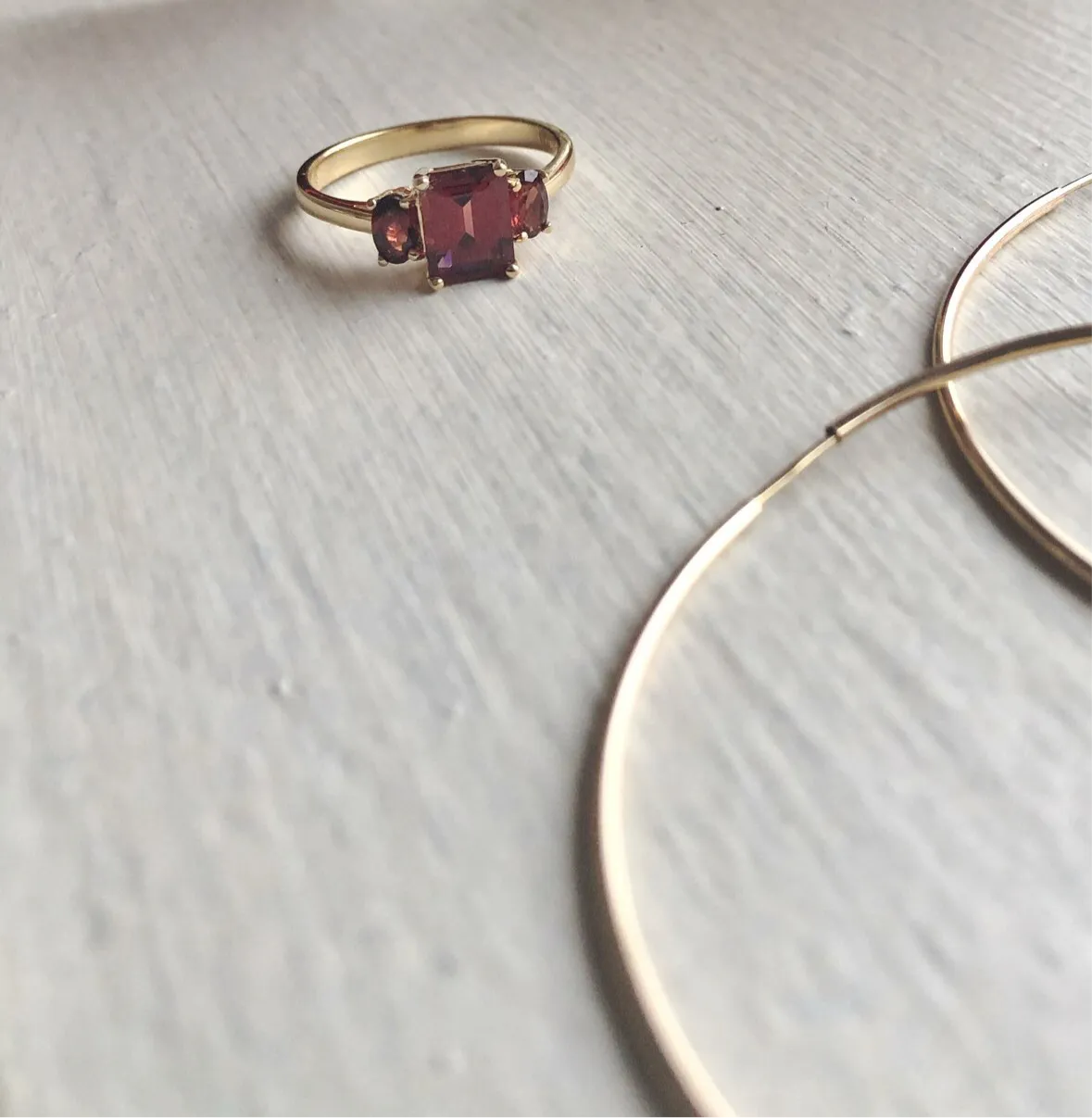 Triple Ruby Ring