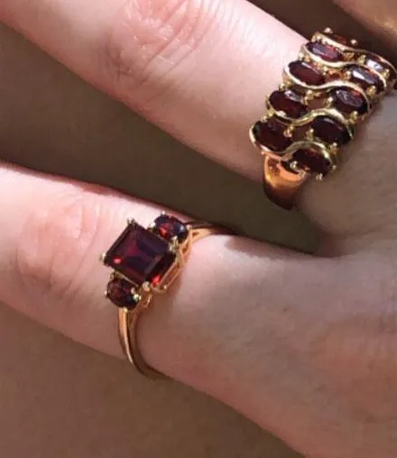 Triple Ruby Ring