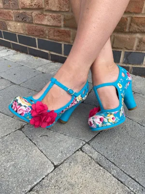 Valerie (Aqua Floral)